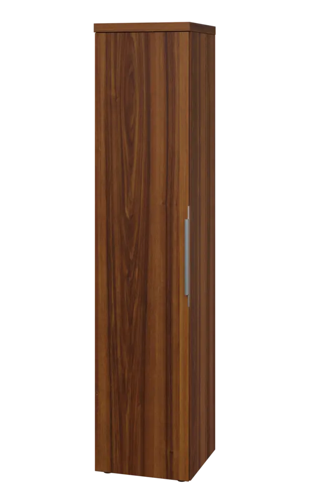 SIN 5 - 4D kancelářská skříň, 1-dveřová, levá, 1820x400x400, ořech královský